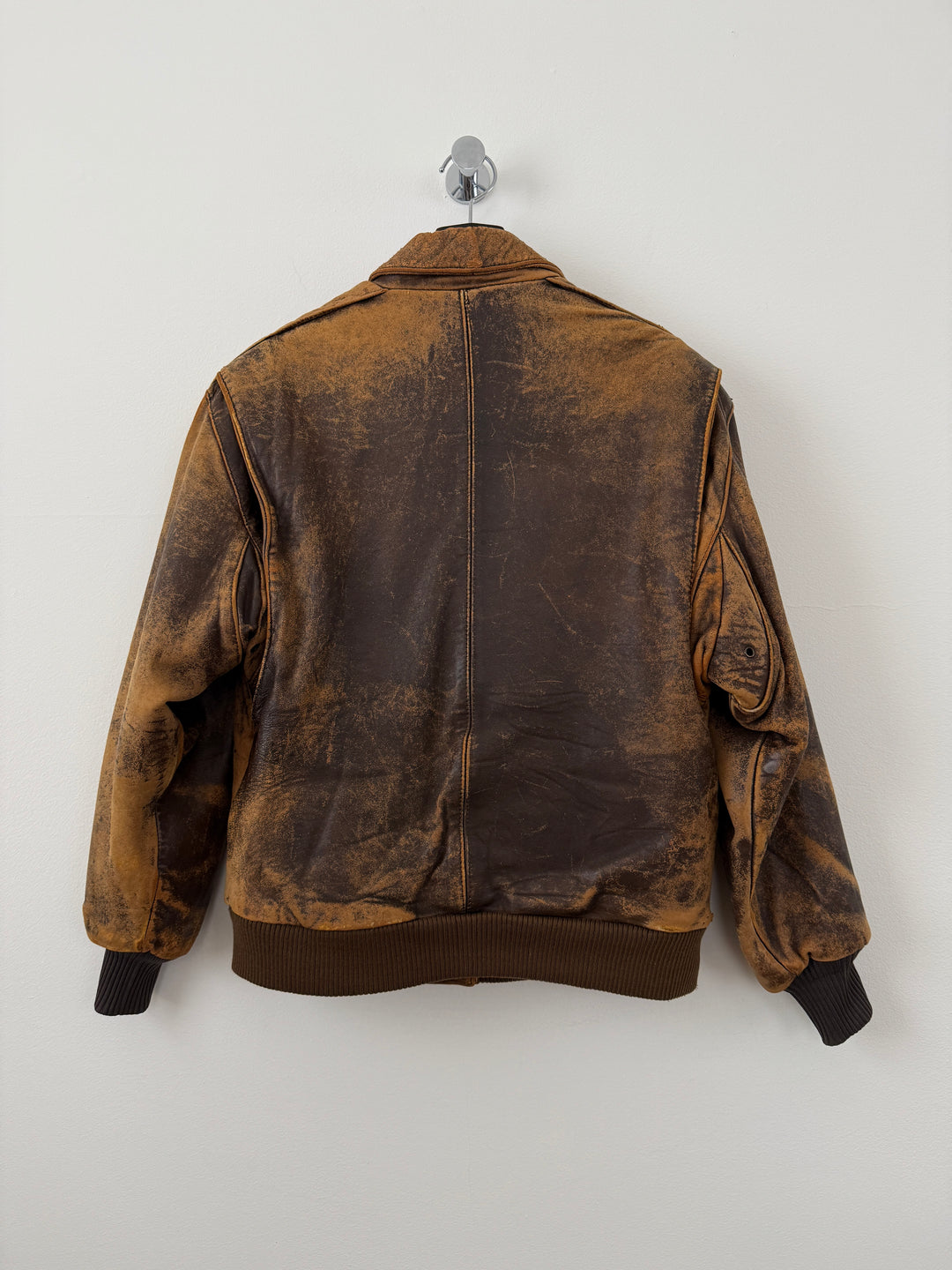 Leather Bomber Jacket