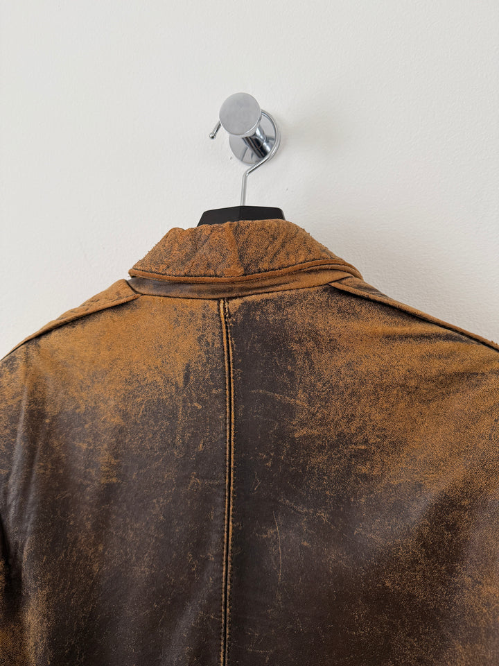 Leather Bomber Jacket