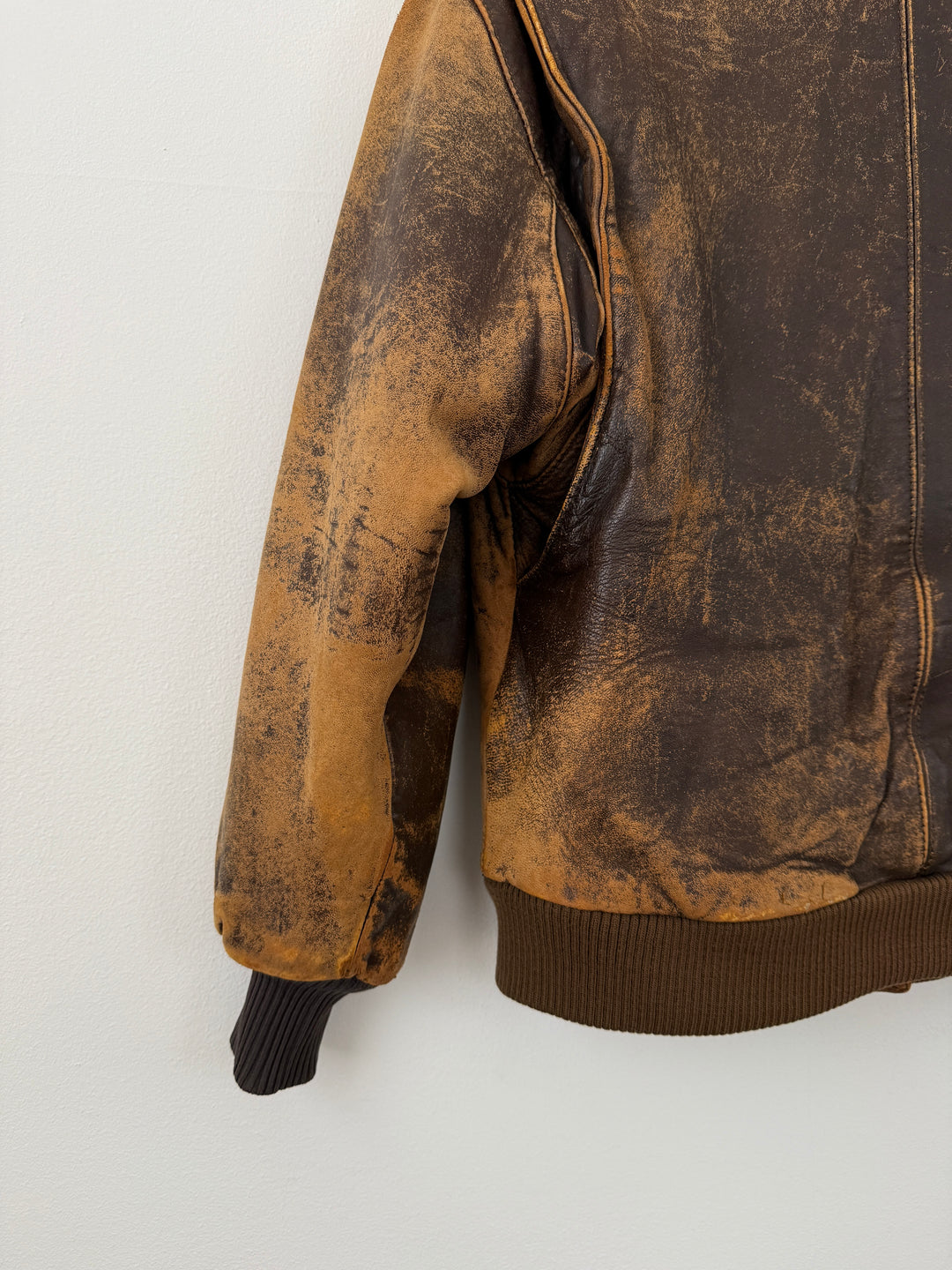 Leather Bomber Jacket