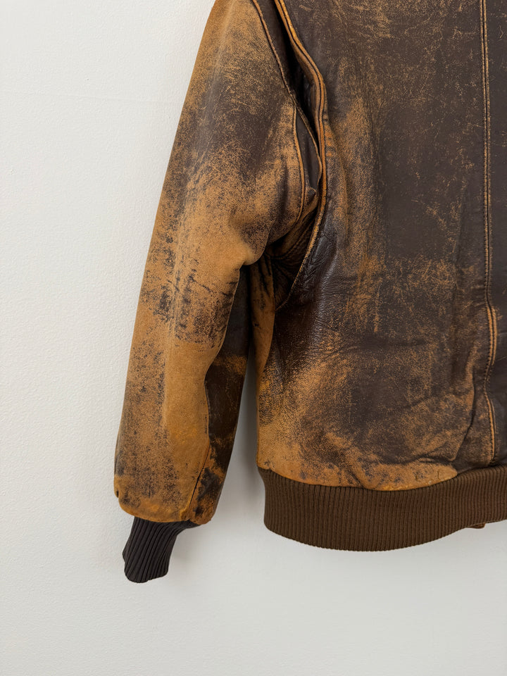 Leather Bomber Jacket