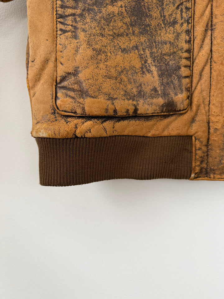 Leather Bomber Jacket