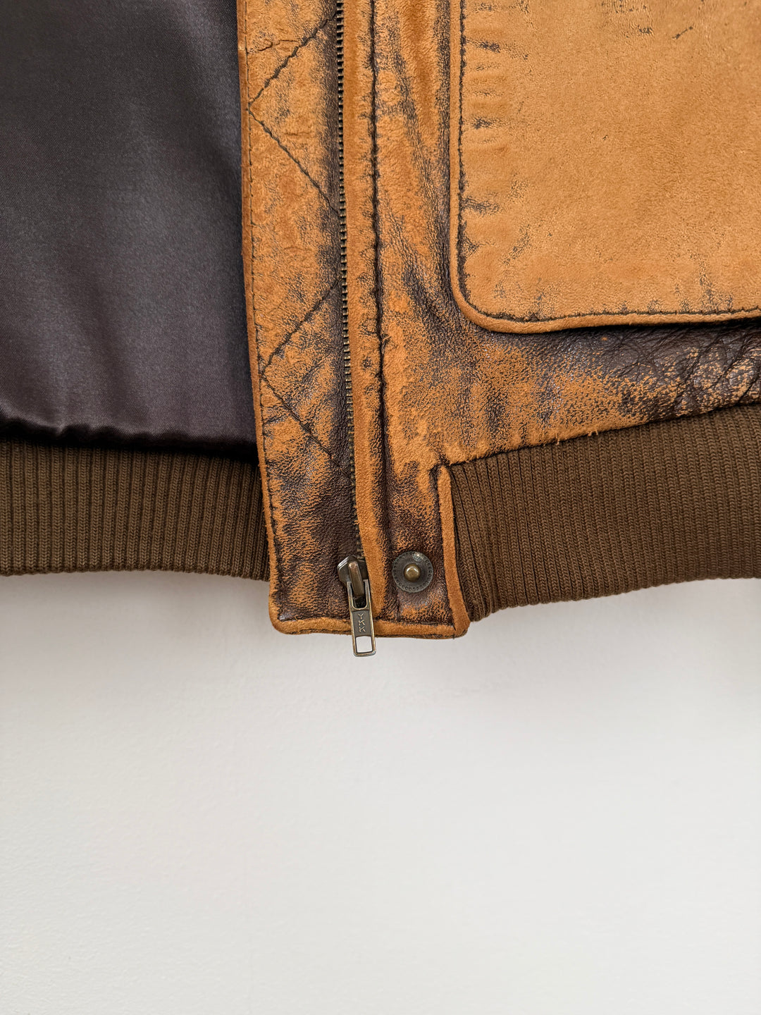 Leather Bomber Jacket