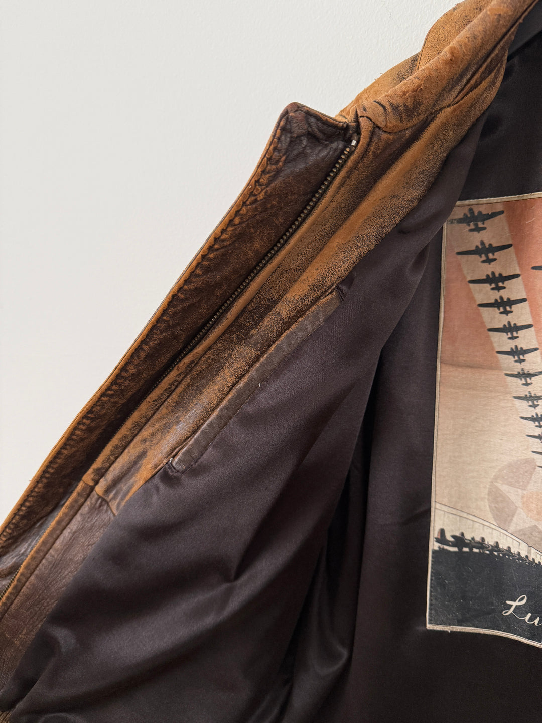 Leather Bomber Jacket
