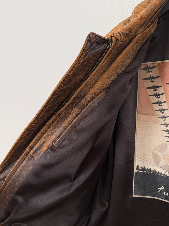 Leather Bomber Jacket