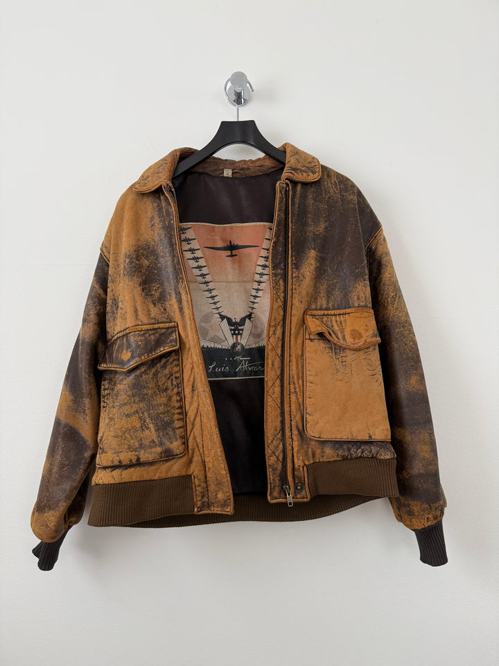 Leather Bomber Jacket
