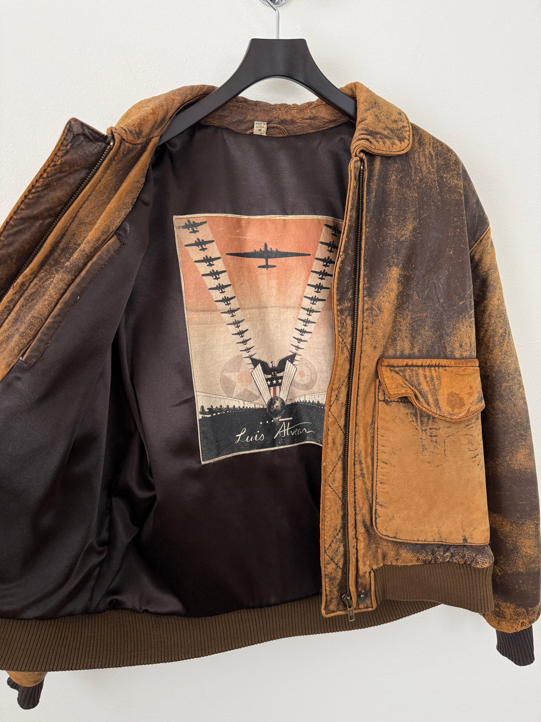Leather Bomber Jacket