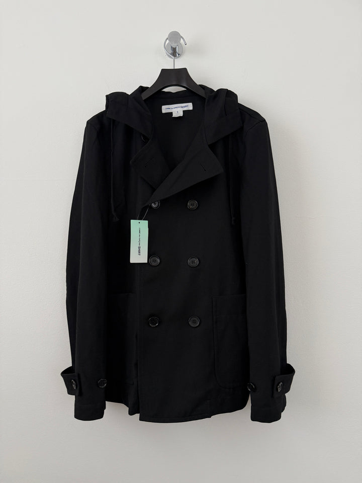 Hooded Thin Peacoat