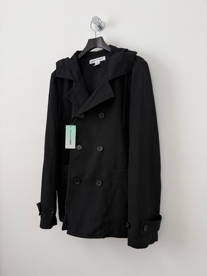 Hooded Thin Peacoat