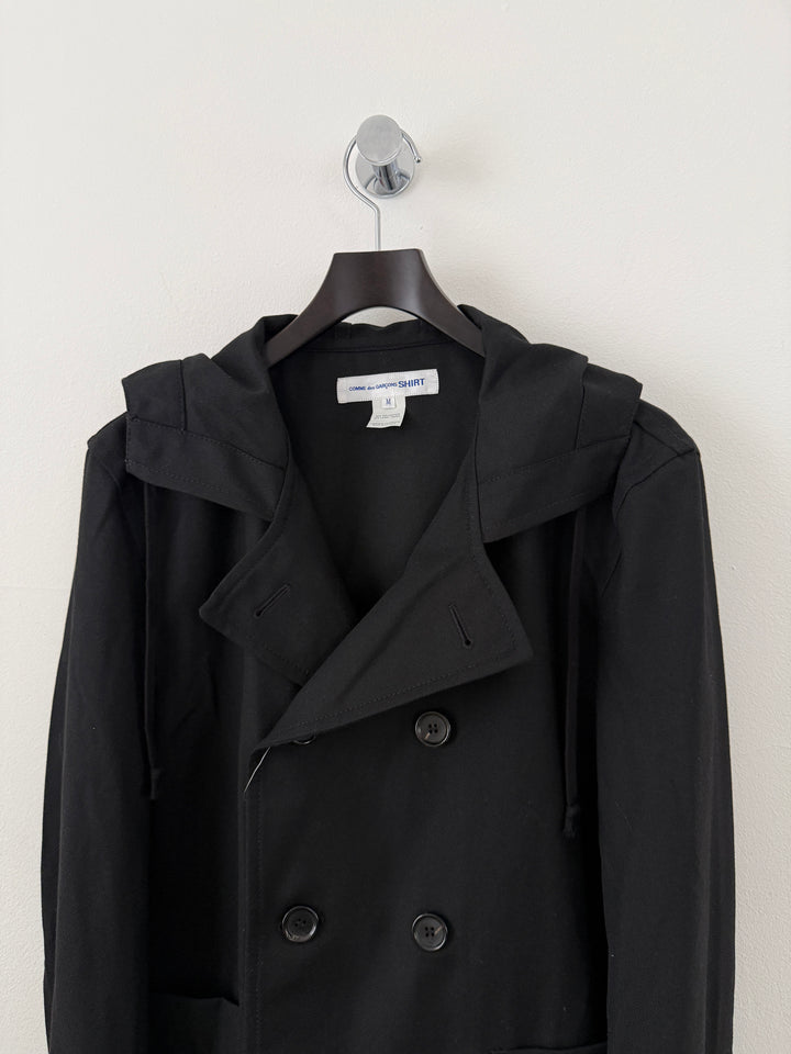 Hooded Thin Peacoat