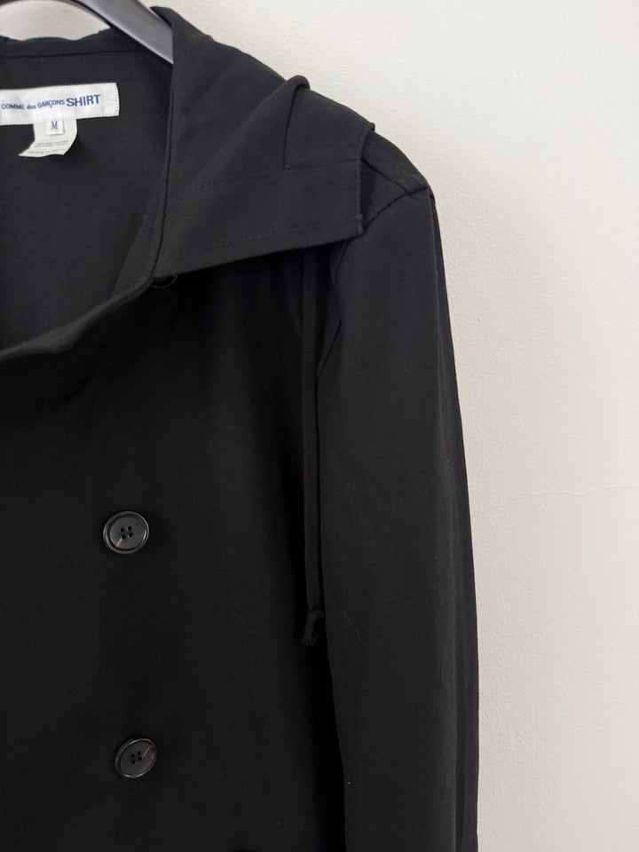 Hooded Thin Peacoat