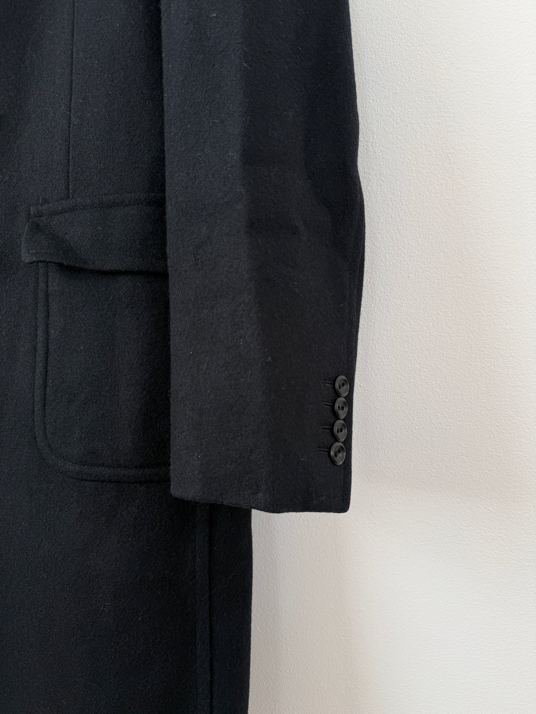 Wool Double Breasted Overcoat