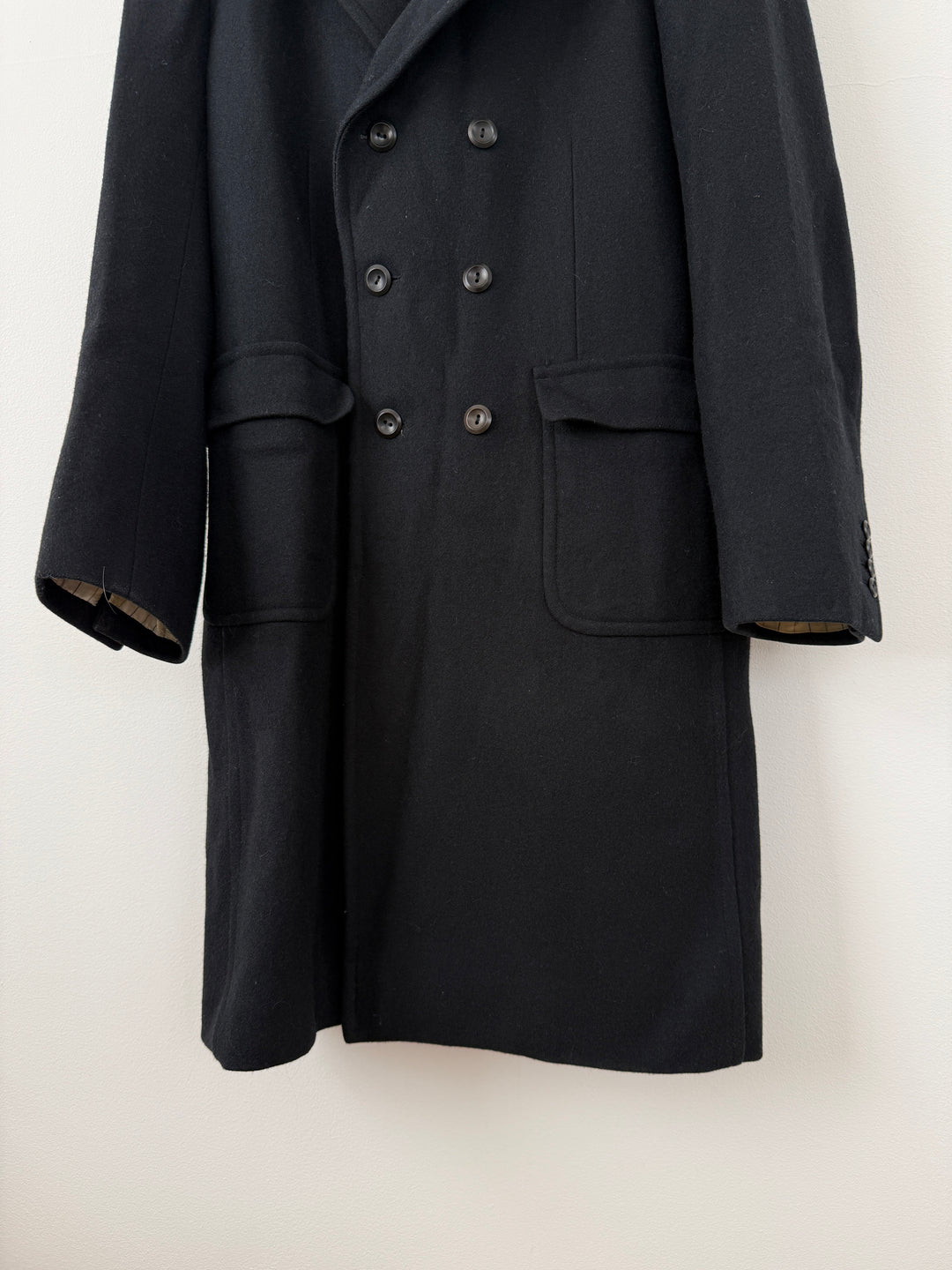Wool Double Breasted Overcoat