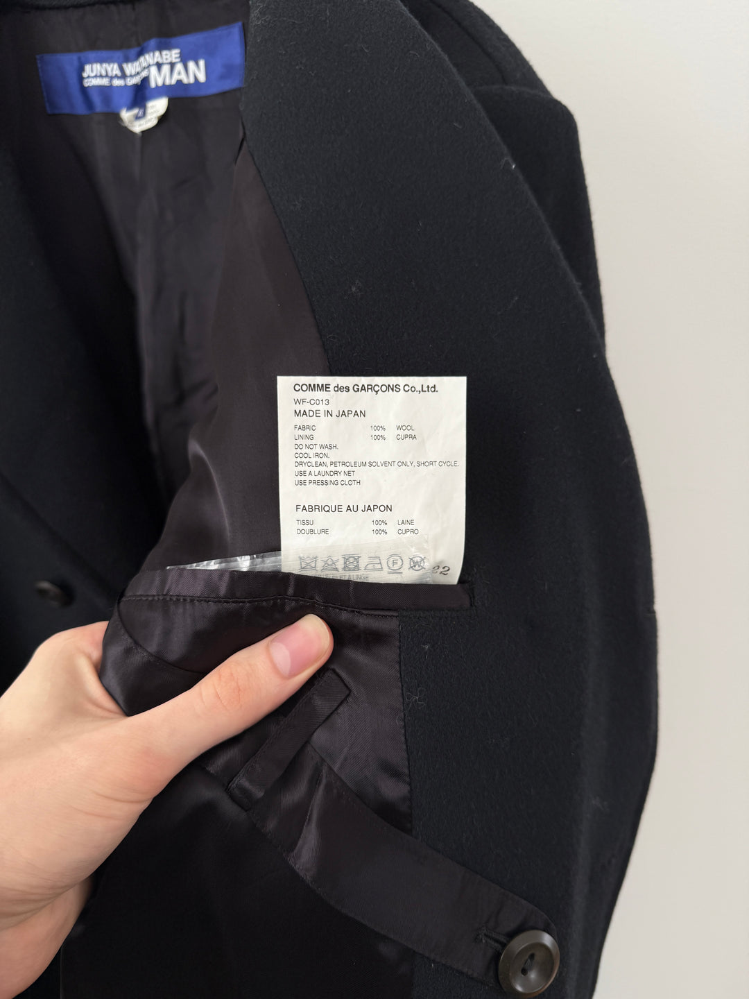 Wool Double Breasted Overcoat