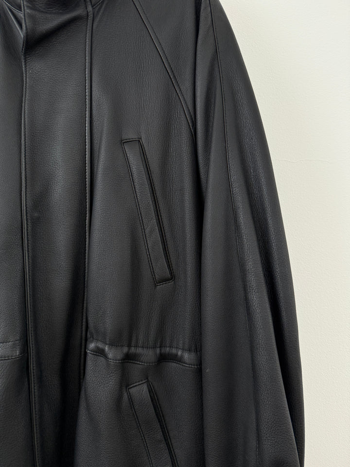 Leather Cashmere Lined Jacket