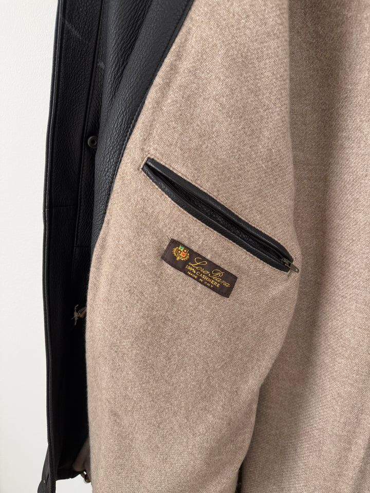 Leather Cashmere Lined Jacket