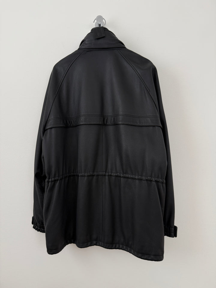 Leather Cashmere Lined Jacket