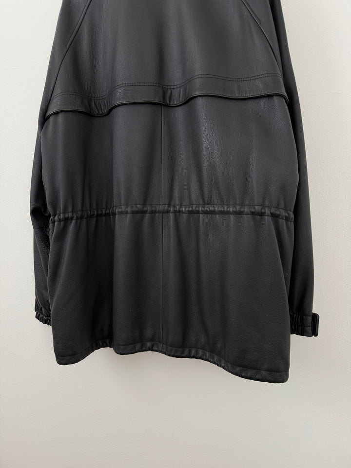 Leather Cashmere Lined Jacket