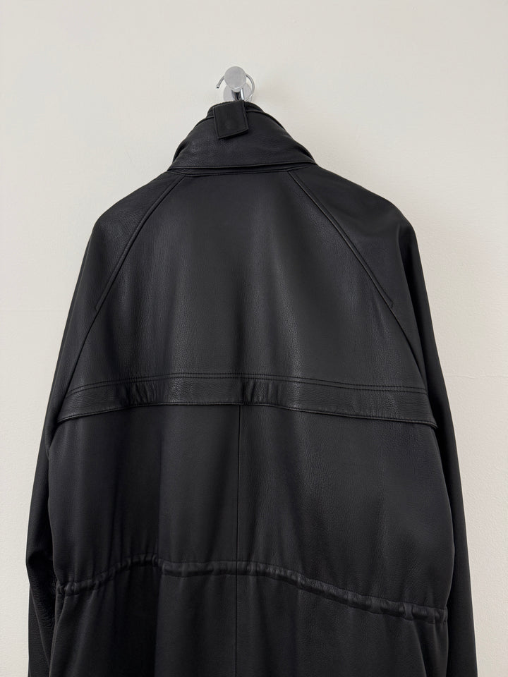 Leather Cashmere Lined Jacket
