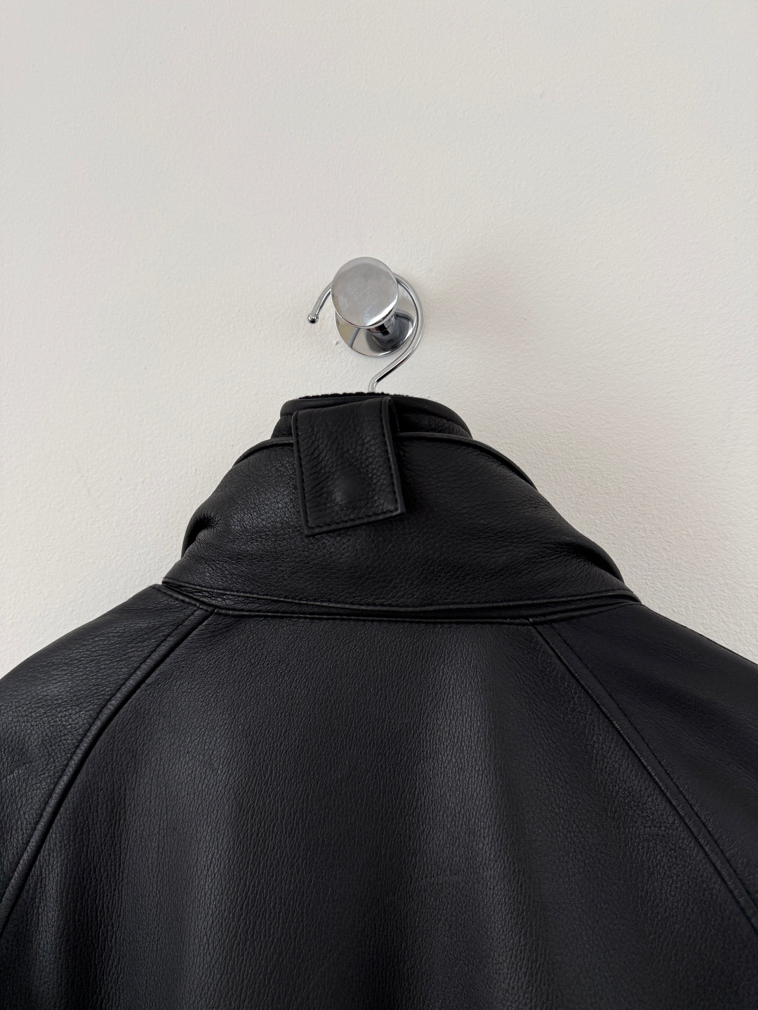 Leather Cashmere Lined Jacket