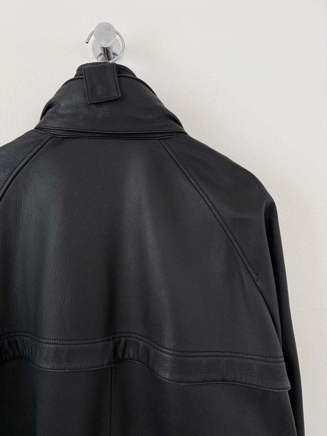 Leather Cashmere Lined Jacket