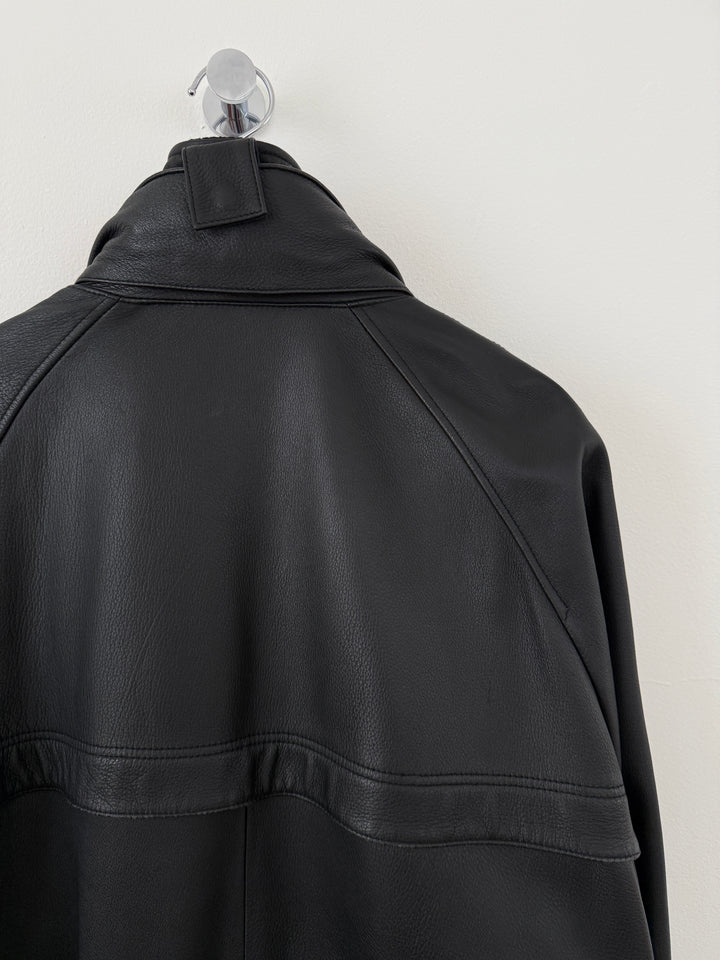 Leather Cashmere Lined Jacket