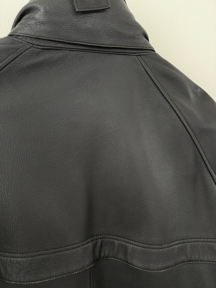 Leather Cashmere Lined Jacket