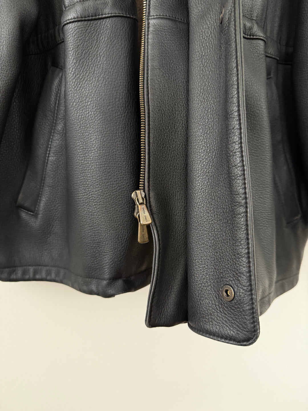 Leather Cashmere Lined Jacket