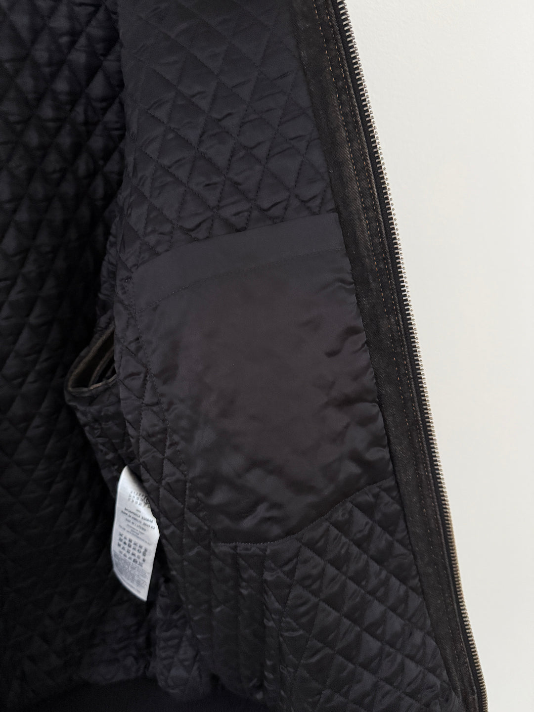 MM6 Brown Denim Hooded Zip-Up Jacket