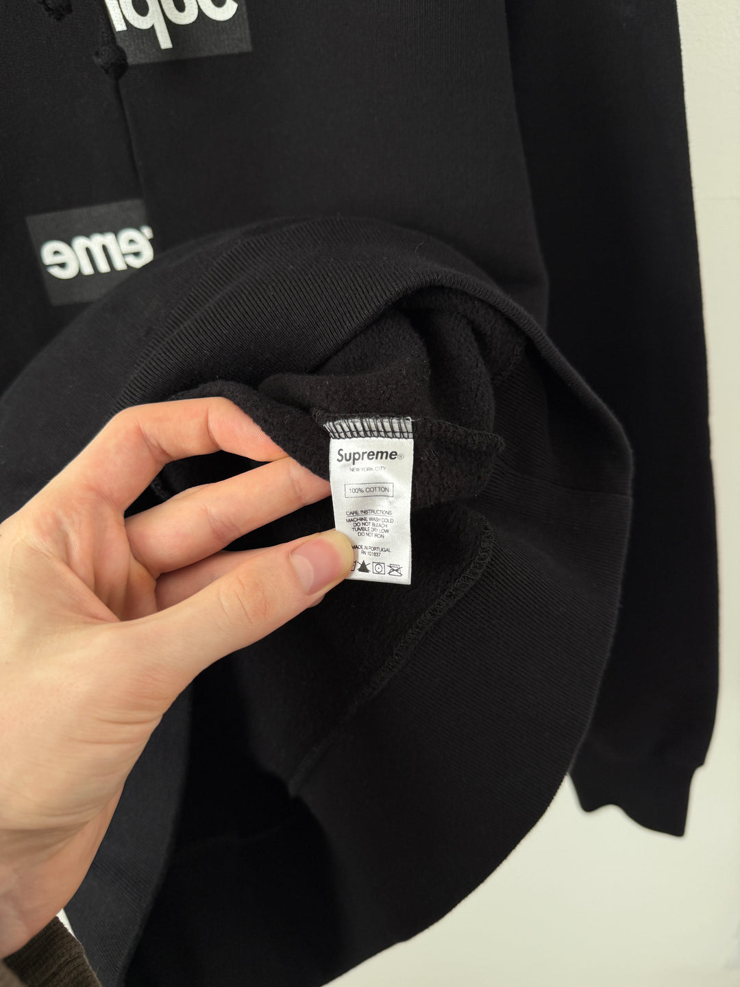 CDG Split Box Logo Hoodie