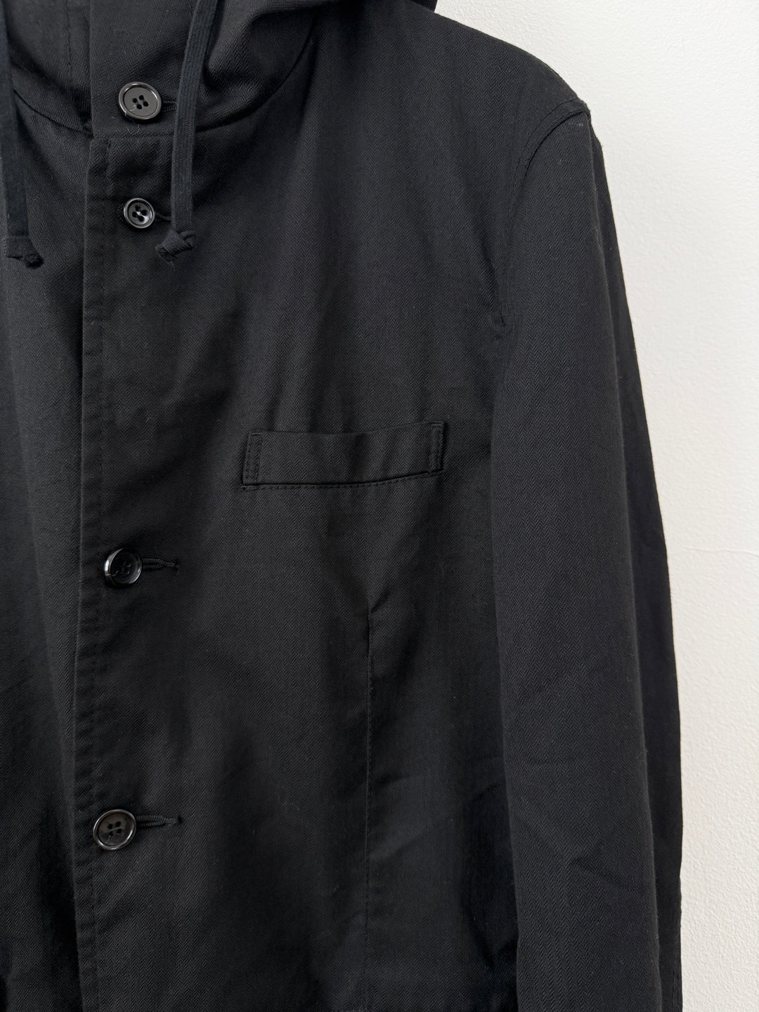 Hooded Button Up Jacket