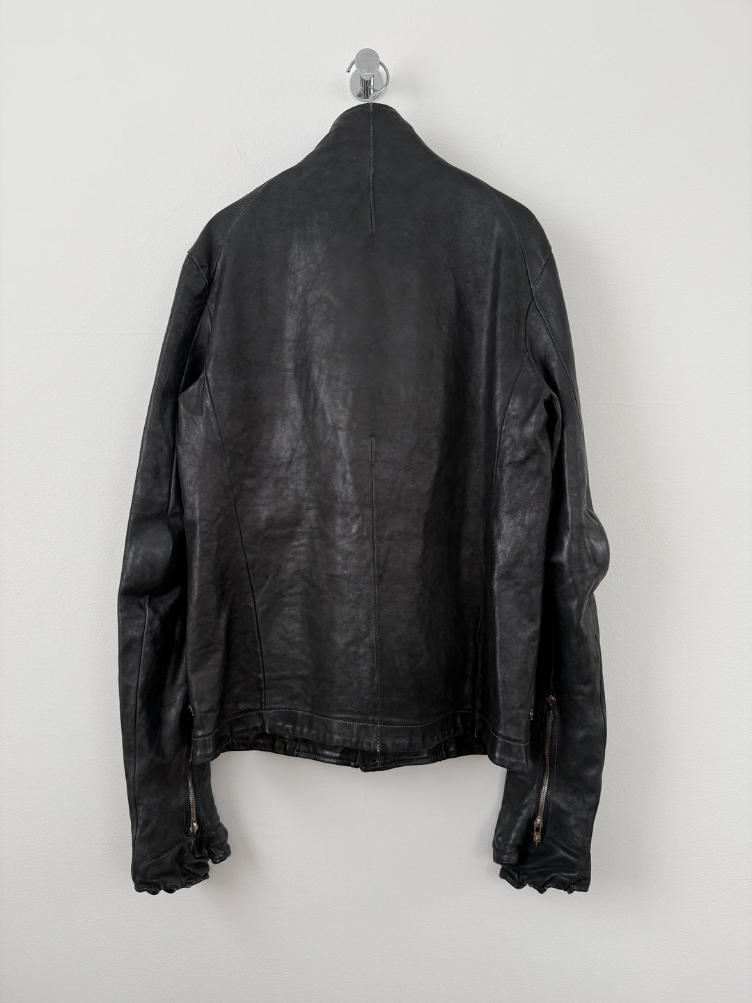 Horse Leather Concealed Prosthetic Gloved Jacket