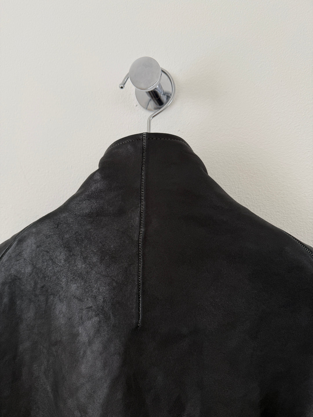 Horse Leather Concealed Prosthetic Gloved Jacket