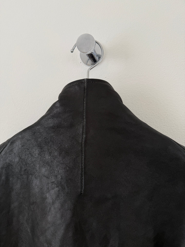 Horse Leather Concealed Prosthetic Gloved Jacket