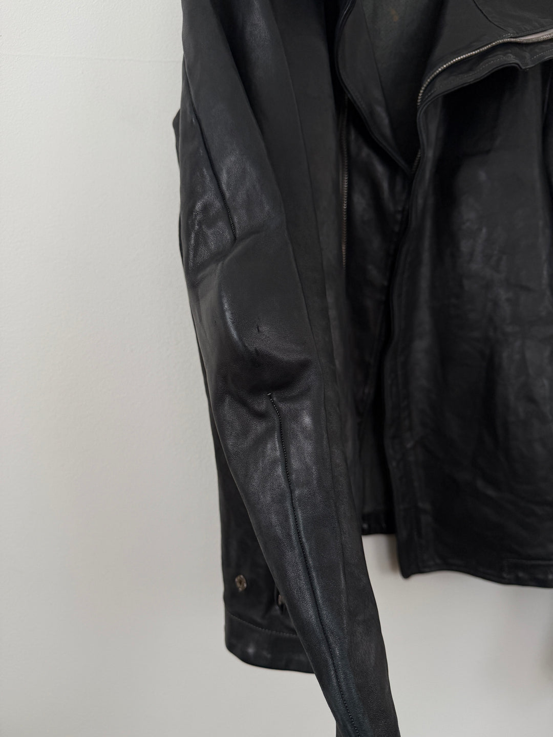 Horse Leather Concealed Prosthetic Gloved Jacket