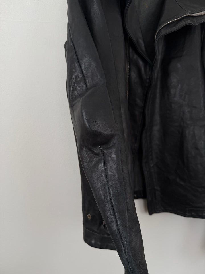Horse Leather Concealed Prosthetic Gloved Jacket