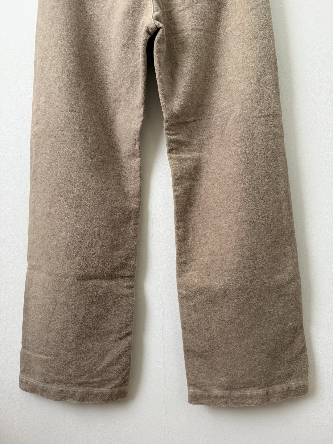Geth Wide-Leg Brushed-Cotton Trousers