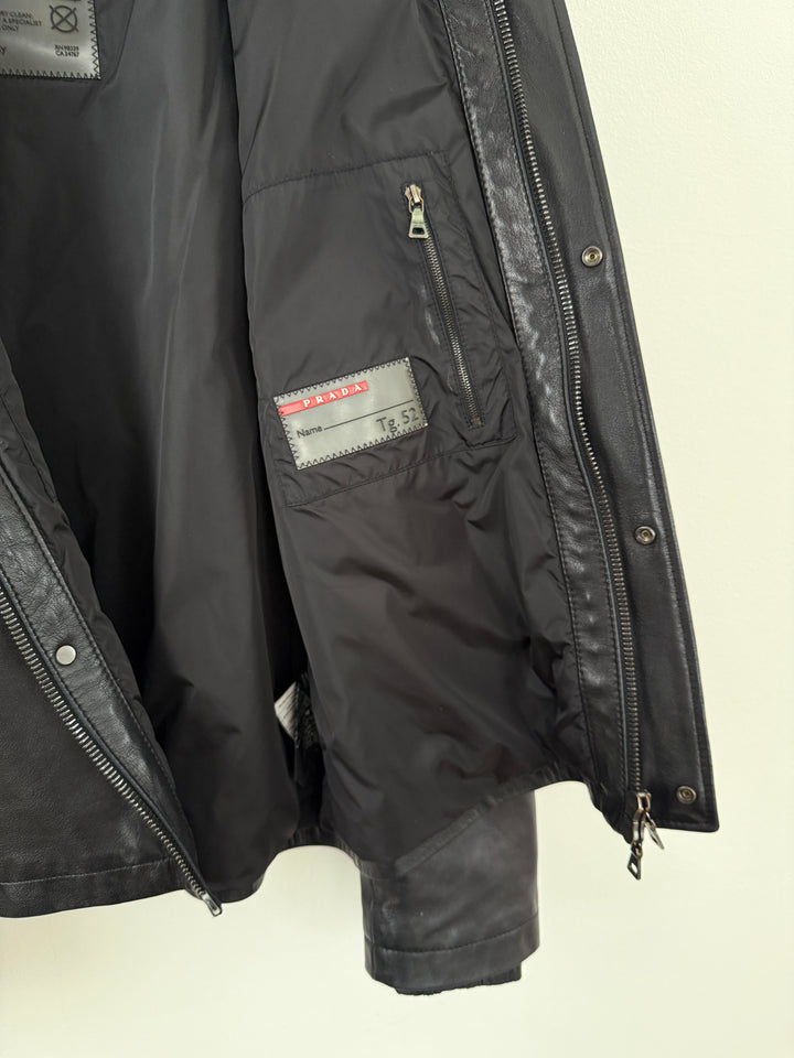 2000s Leather Moto Jacket