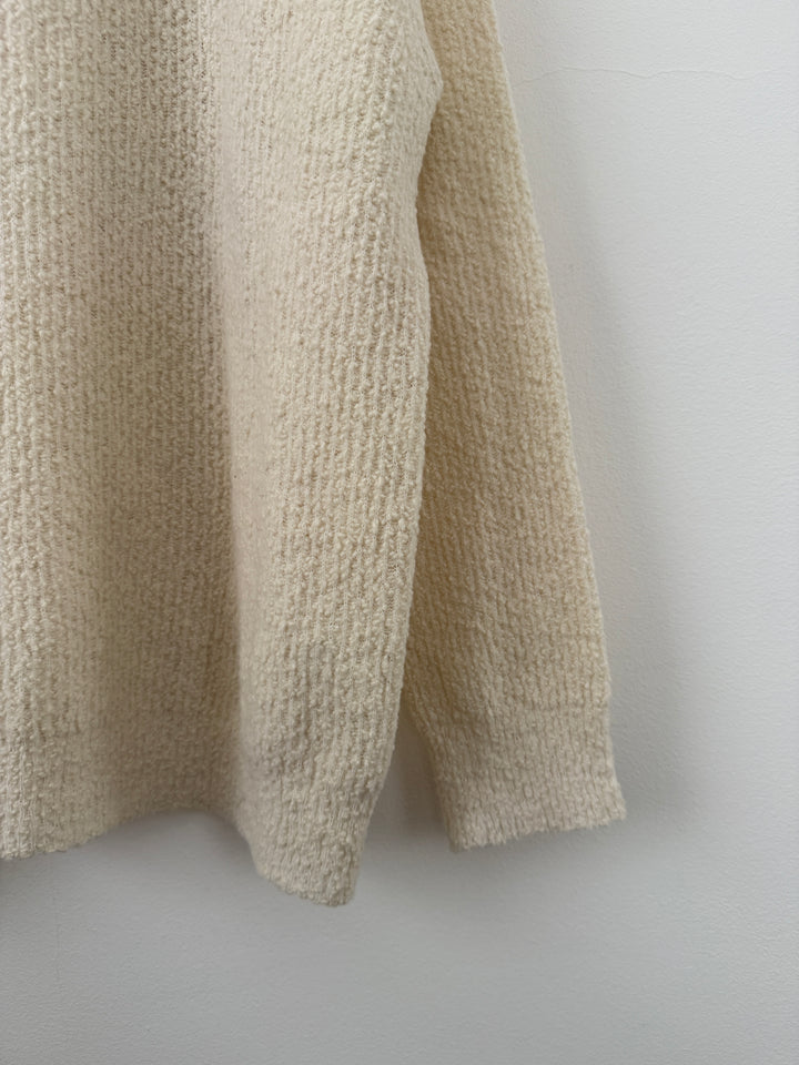 Ivory Boucle Sweater