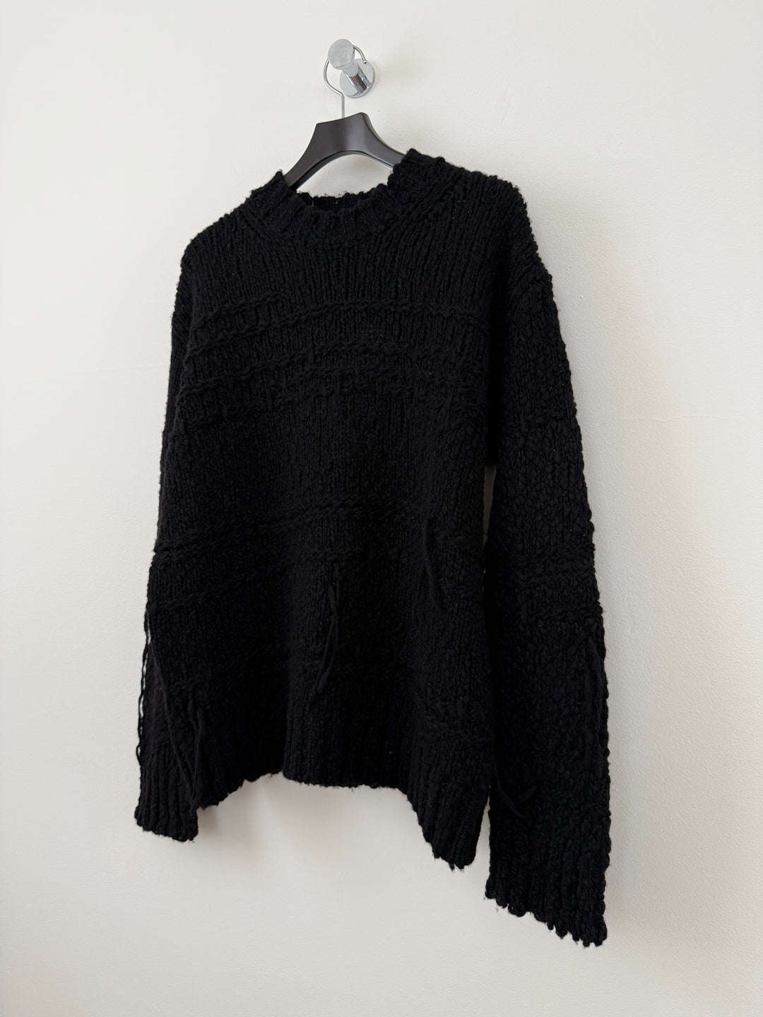 Black Distressed Sweater