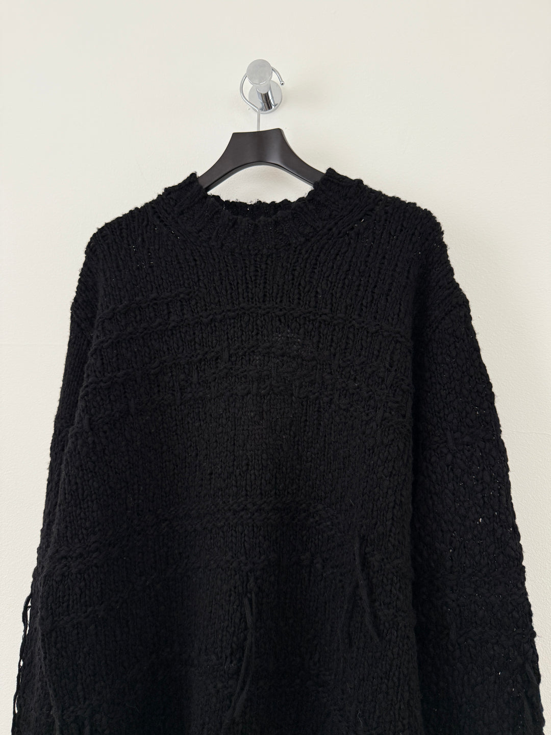 Black Distressed Sweater