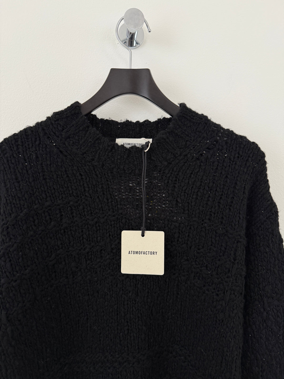Black Distressed Sweater