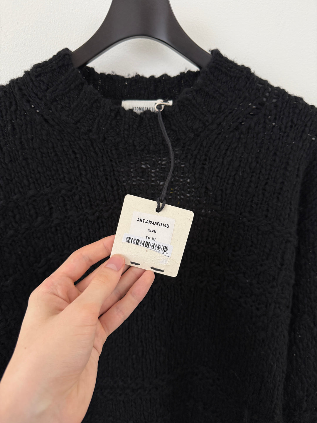 Black Distressed Sweater