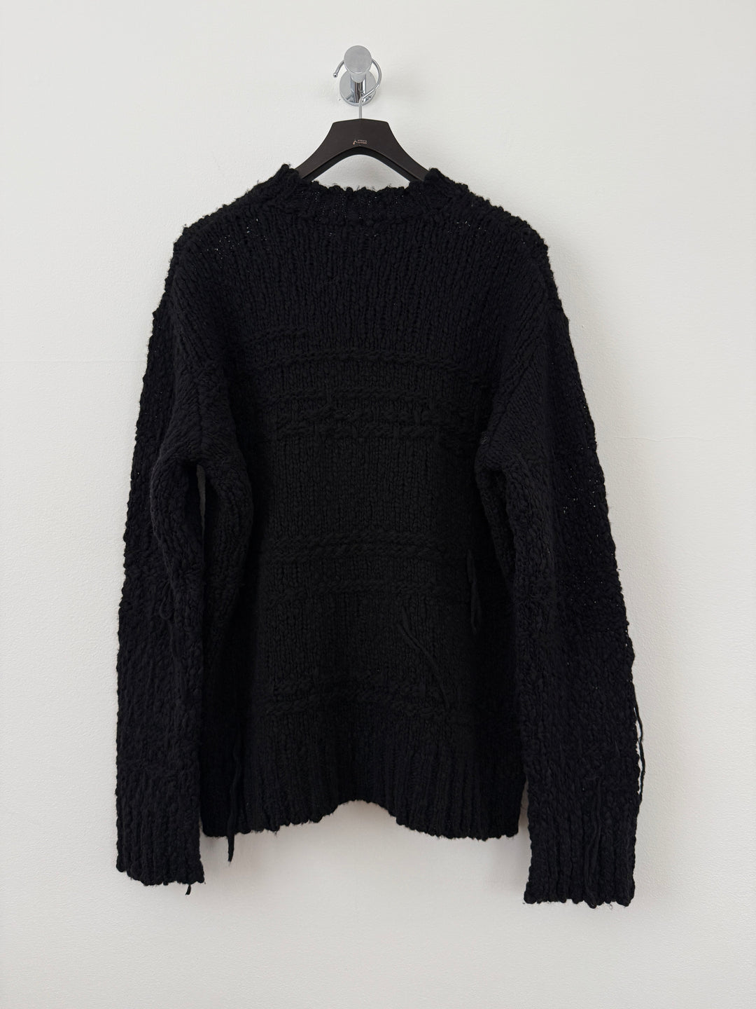 Black Distressed Sweater