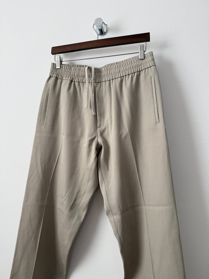 Italian Wool Easy Trouser Khaki