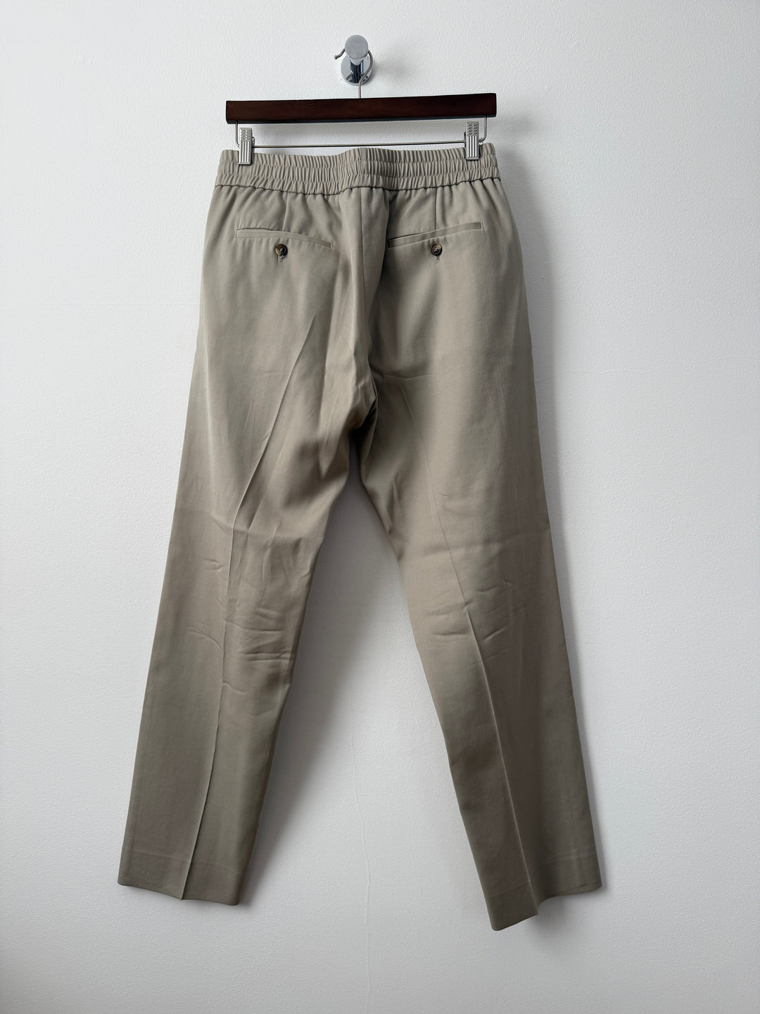 Italian Wool Easy Trouser Khaki