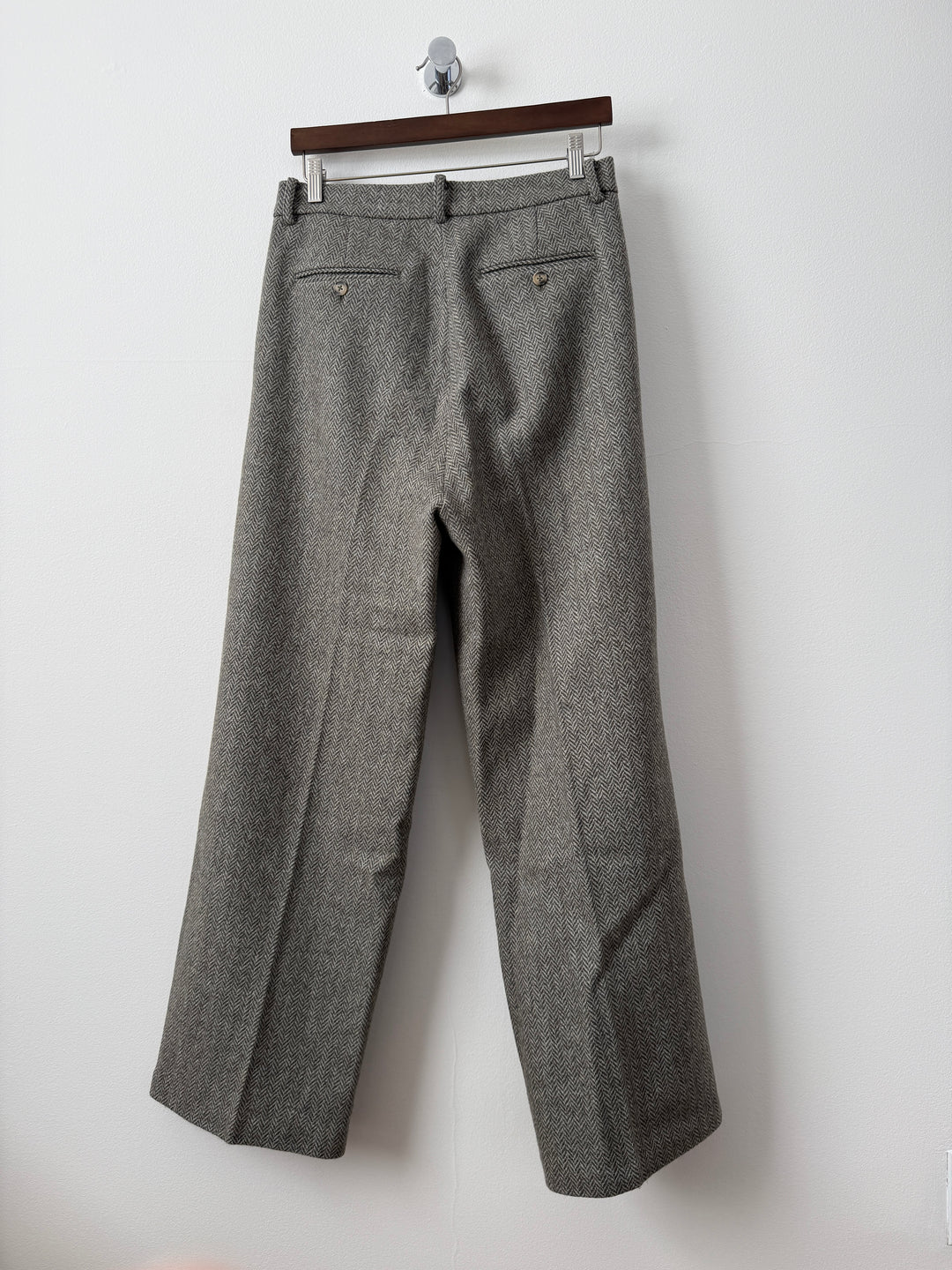Herringbone Wool Trousers