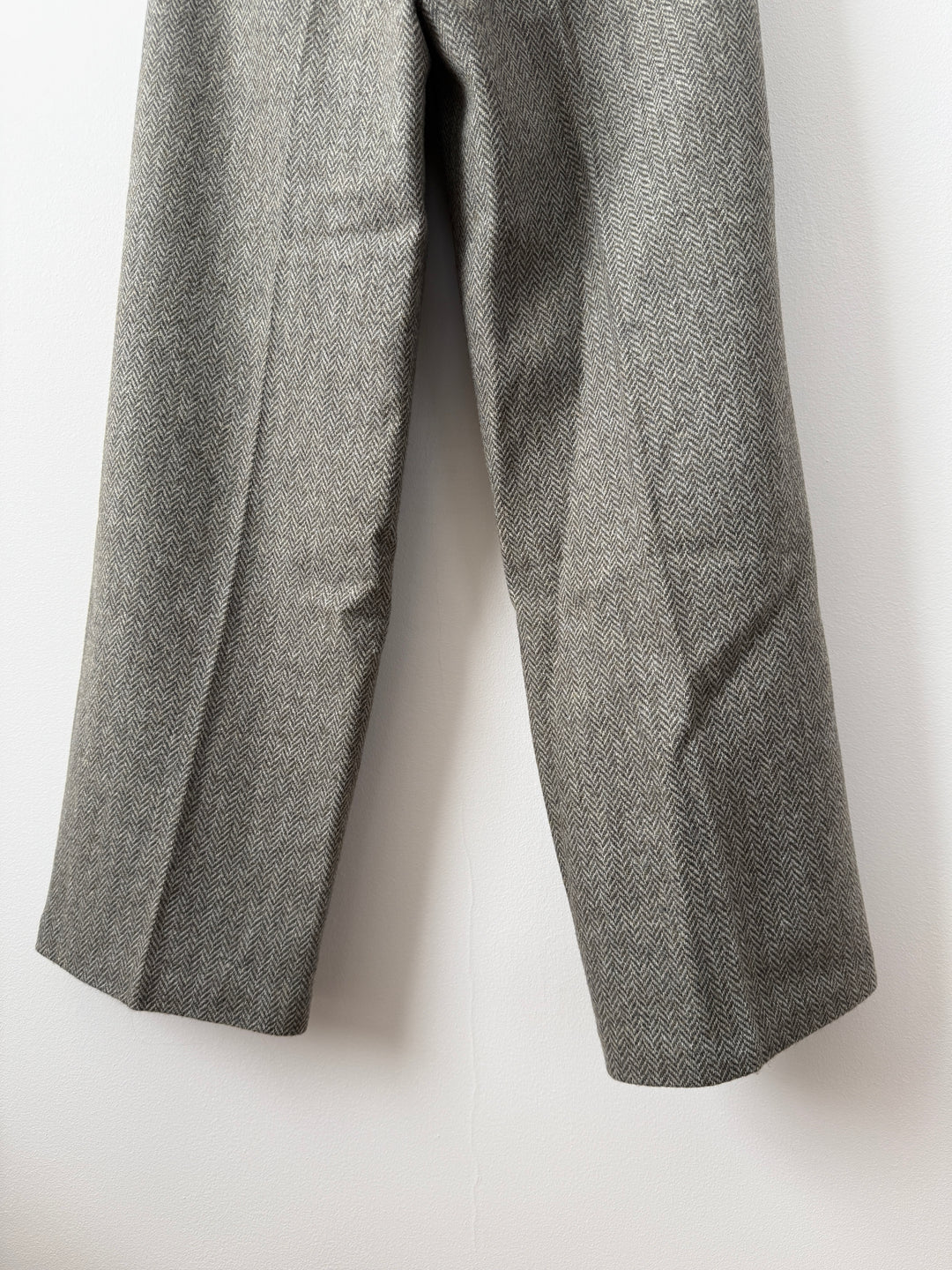 Herringbone Wool Trousers