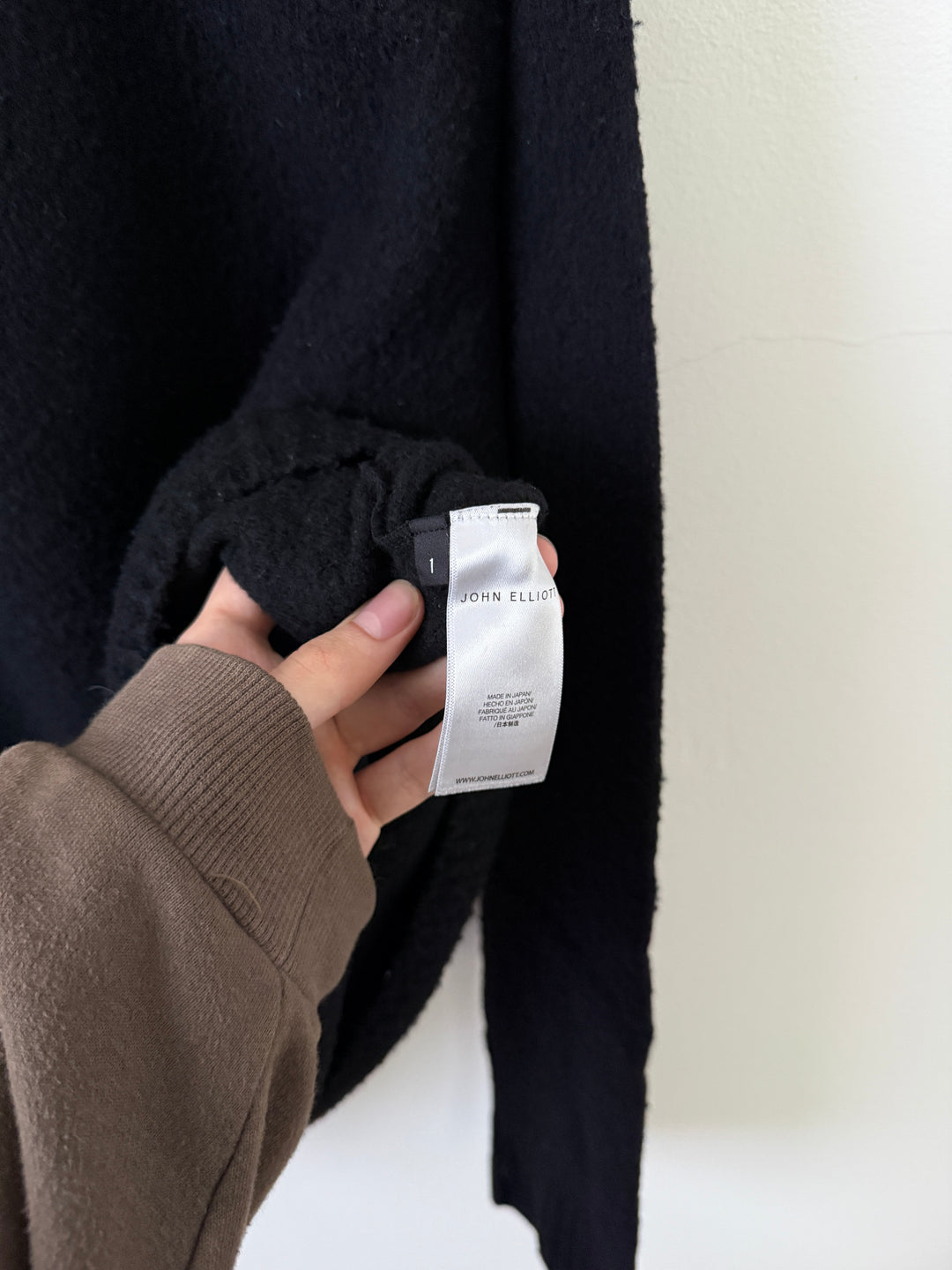 Black Extra Fine Merino Wool Sweater