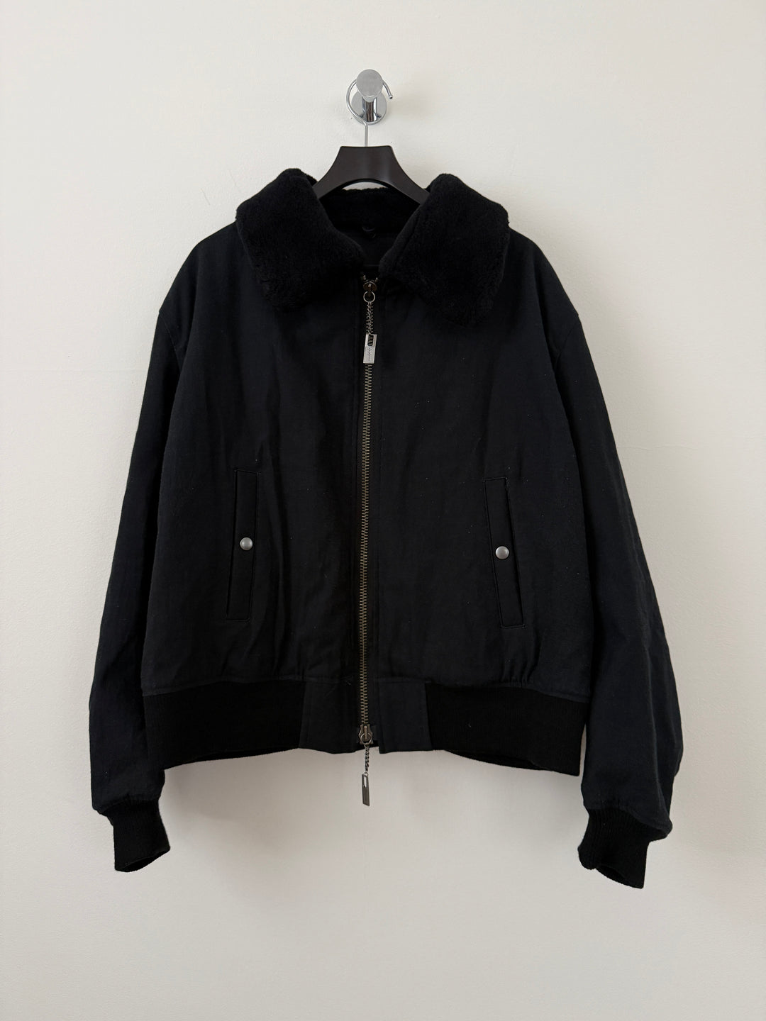 FW24 Pour Homme Lady Print Wool Blouson Jacket