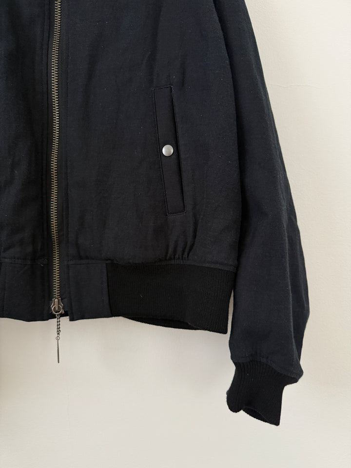 FW24 Pour Homme Lady Print Wool Blouson Jacket